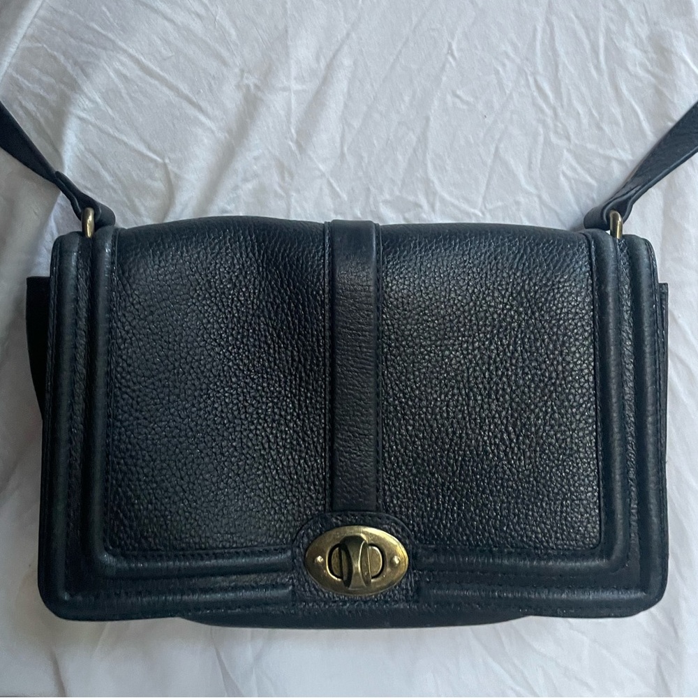 American Leather Co. Black Shoulder Bag 💼🖤